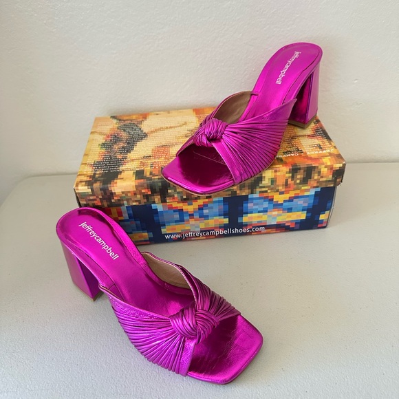 Jeffrey Campbell Shoes - JEFFREY CAMPBELL MELONGER IN FUCHSIA METALLIC